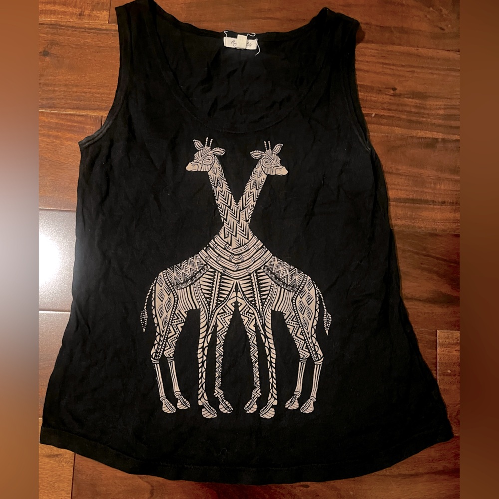 Raven and Lily bamboo tank top, size medium, black